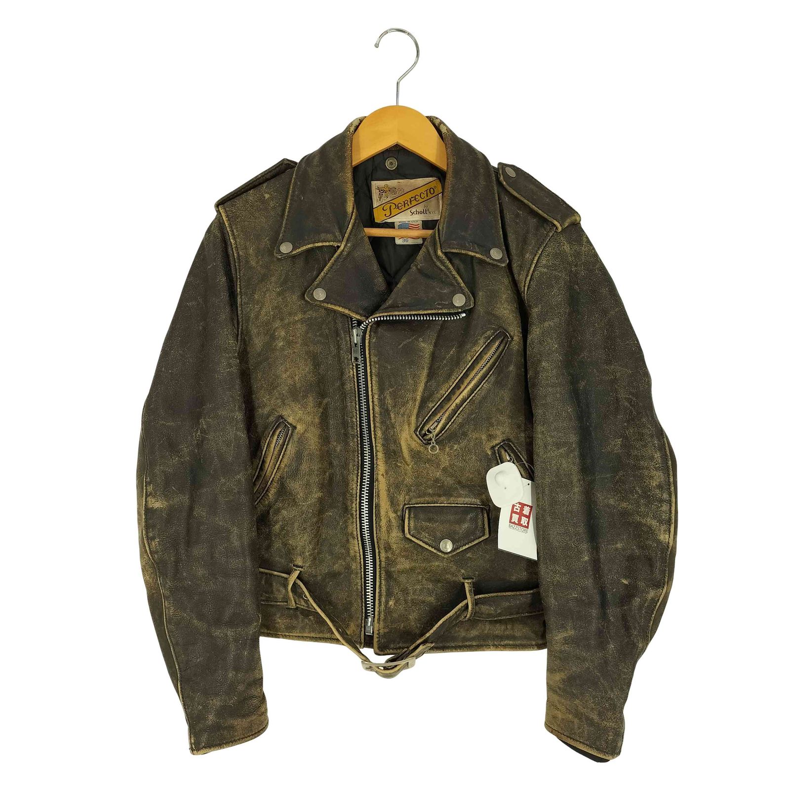 レアPerfecto タグ付 Schott ボアインナーライナー サイズ40 SCHOTT ショット Perfecto ダブルライダース レザージャケット ボア