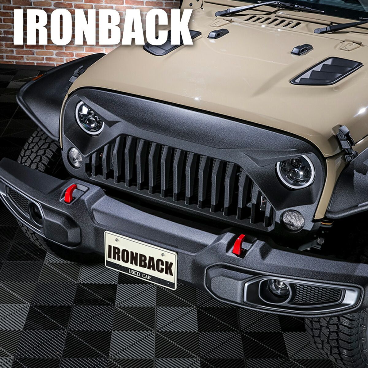 IRONBACK ラングラー JK JL 兼用 フロントバンパー ルビコン US仕様 