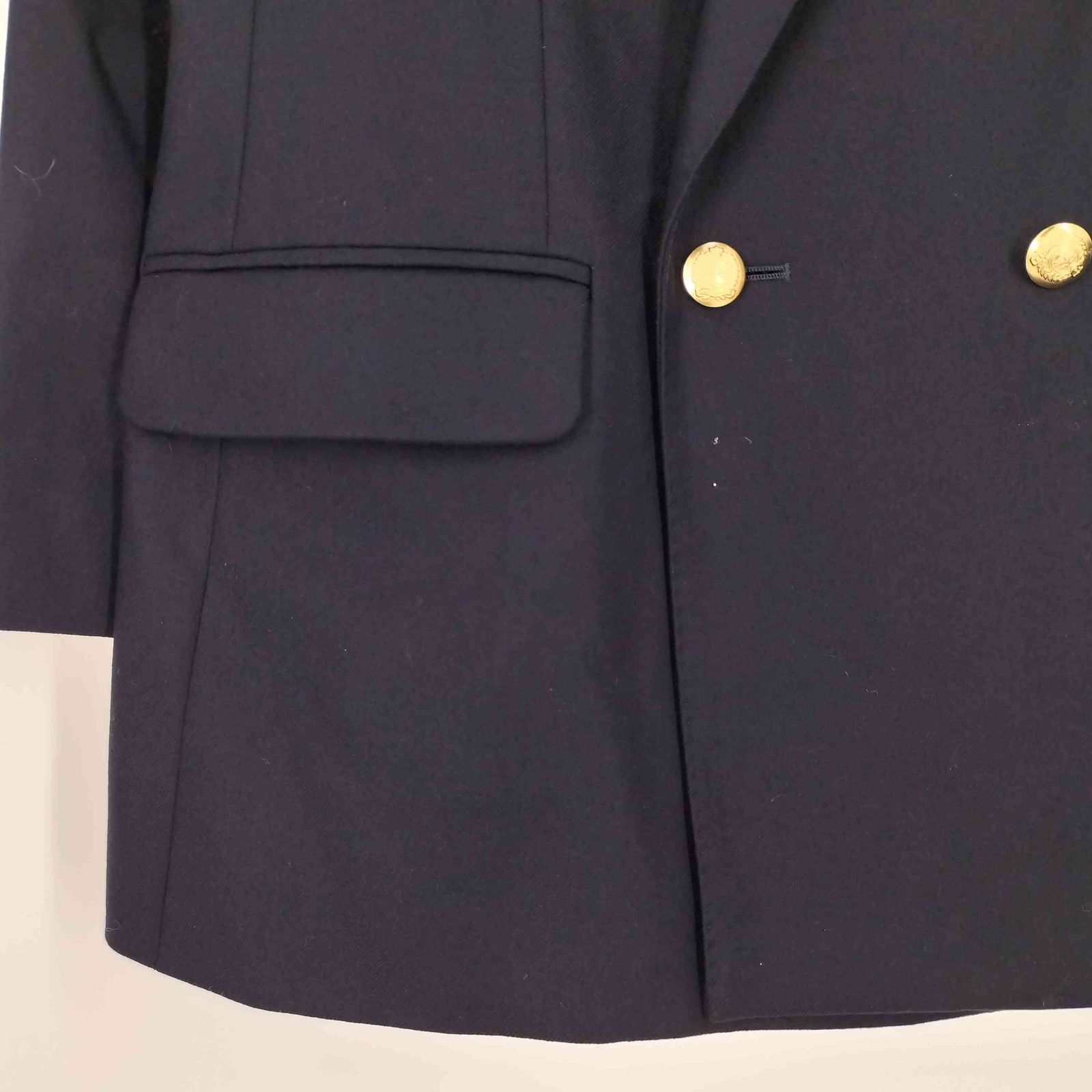 極希少　美品　Burberrys　カシミヤ混　ウールコート　金ボタン バーバリー BURBERRY カシミヤ ウール 金ボタン ダブル 紺ブレザー