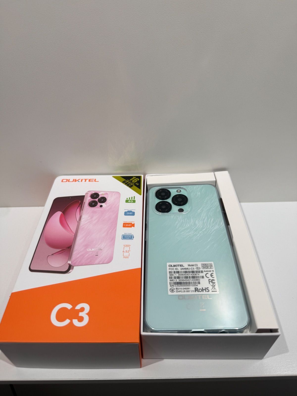 スマートフォン・携帯電話 新品・未使用 OUKITEL C3 Blue グローバル版