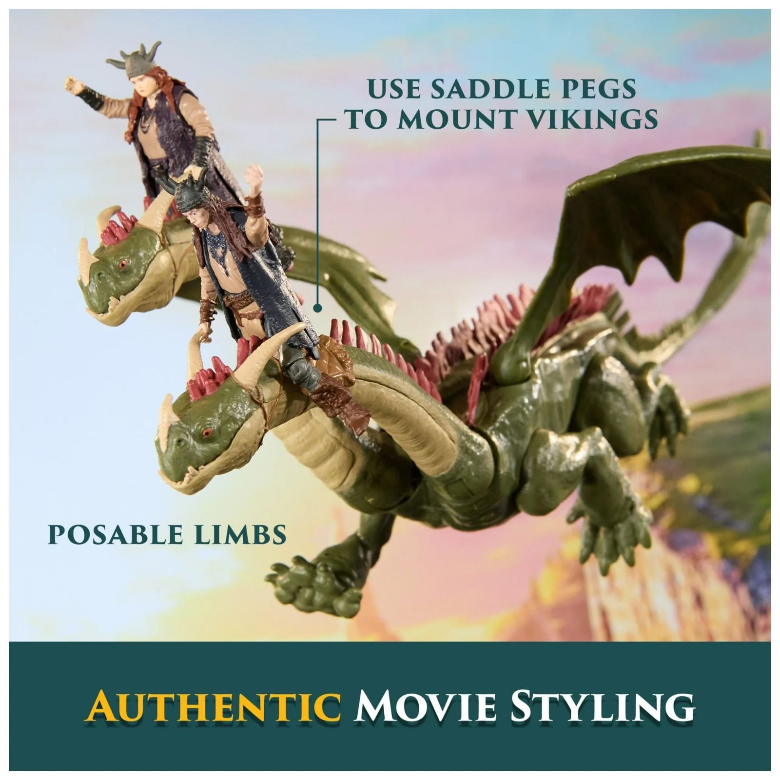 ヒックとドラゴン フィギュア ダブルジップ & ラフ & タフHOW TO TRAIN 