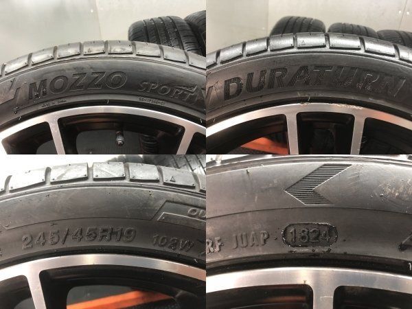 DURATURN 245/45R19】夏タイヤ【社外ホイール 19インチ 8.5J5HPCD112+ 