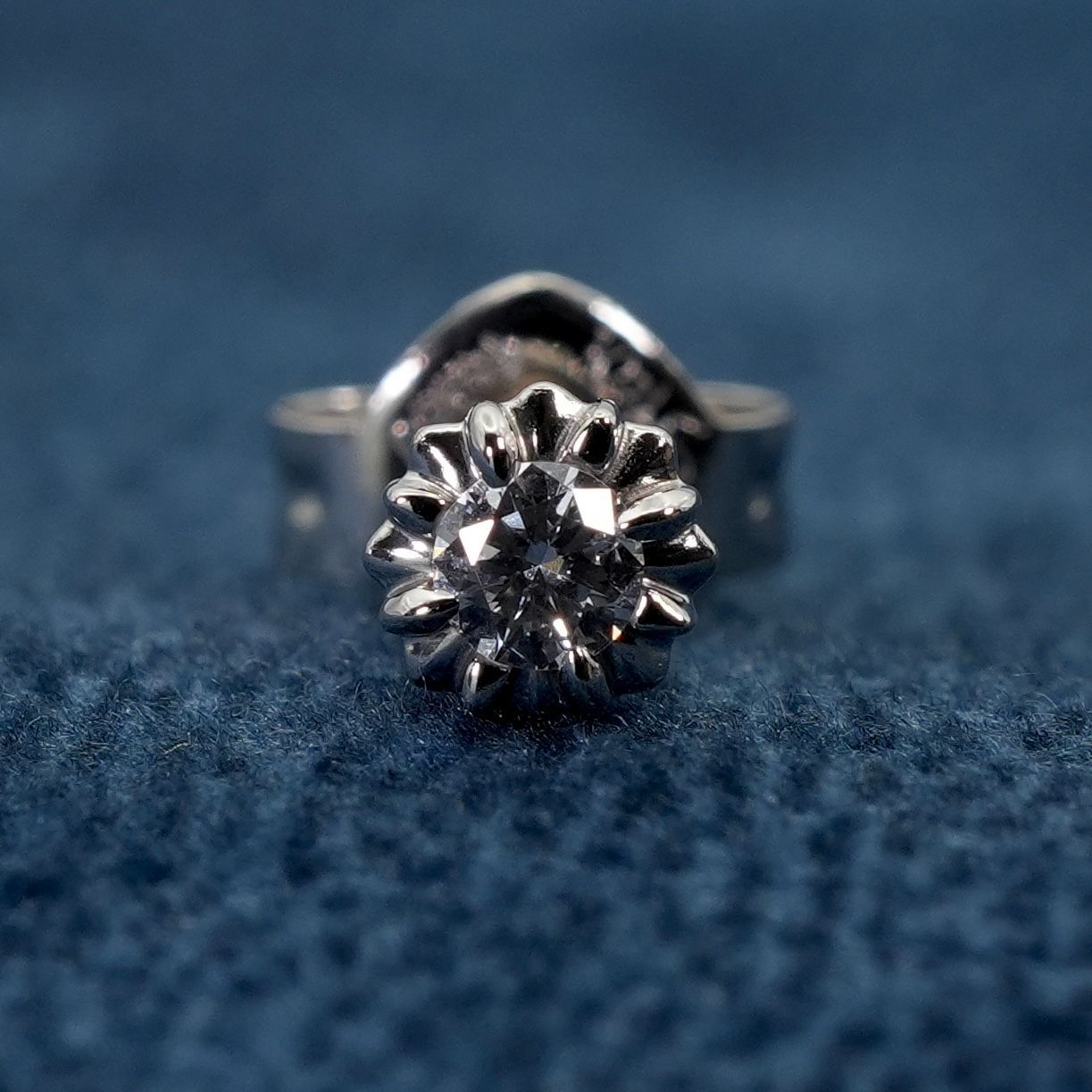 スタージュエリー Pt950 ダイヤ 0.05ct ピアス 片耳/25-3727 - メルカリ