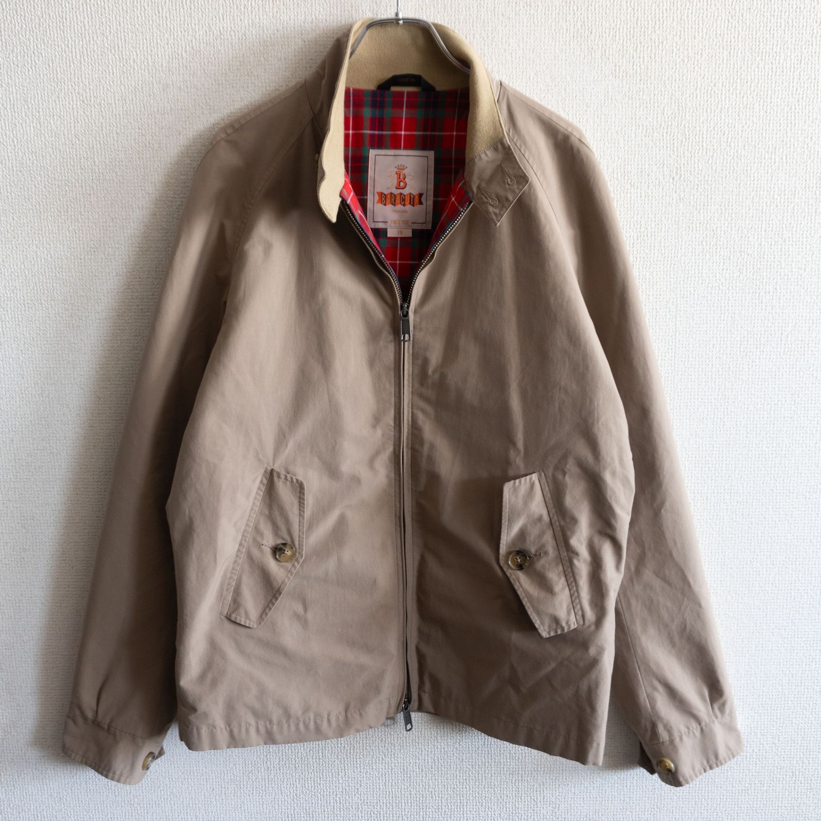 美品】 BARACUTA 【G4 スウィングトップ ドライビングコート】38 タン 