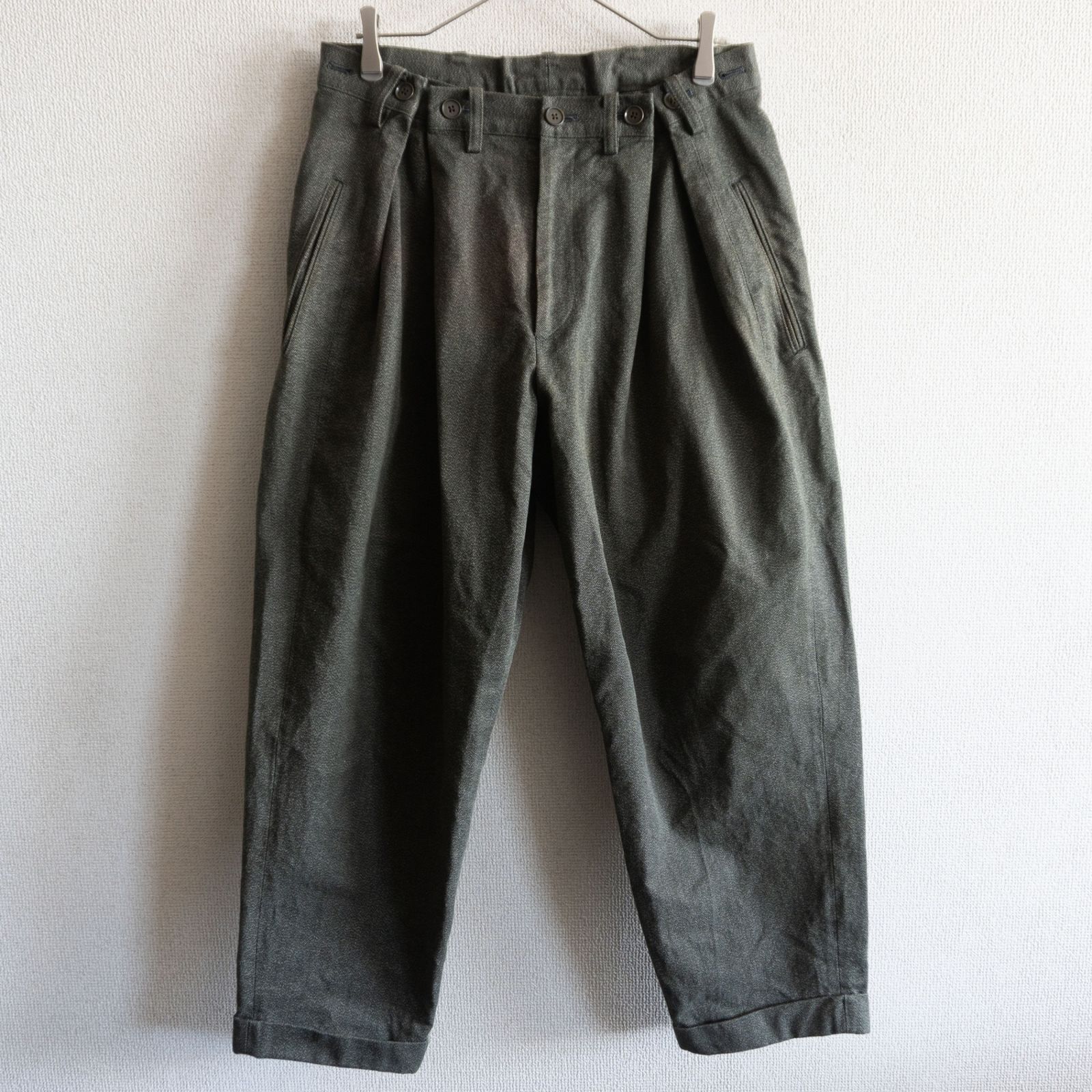 美品】Yohji Yamamoto POUR HOMME【ワイド テーパードパンツ】2 ヨウジ