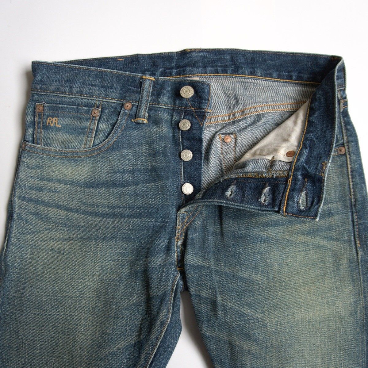 美品 RRL ダブルアールエル スリムフィット29 /32 アメリカ製 DOUBLE 