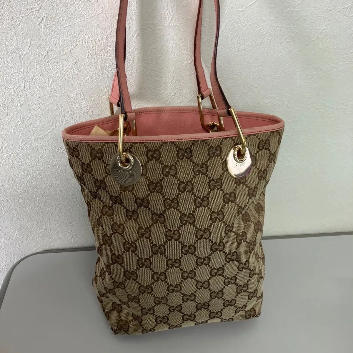GUCCI GGパターン ハンドバッグ - メルカリ