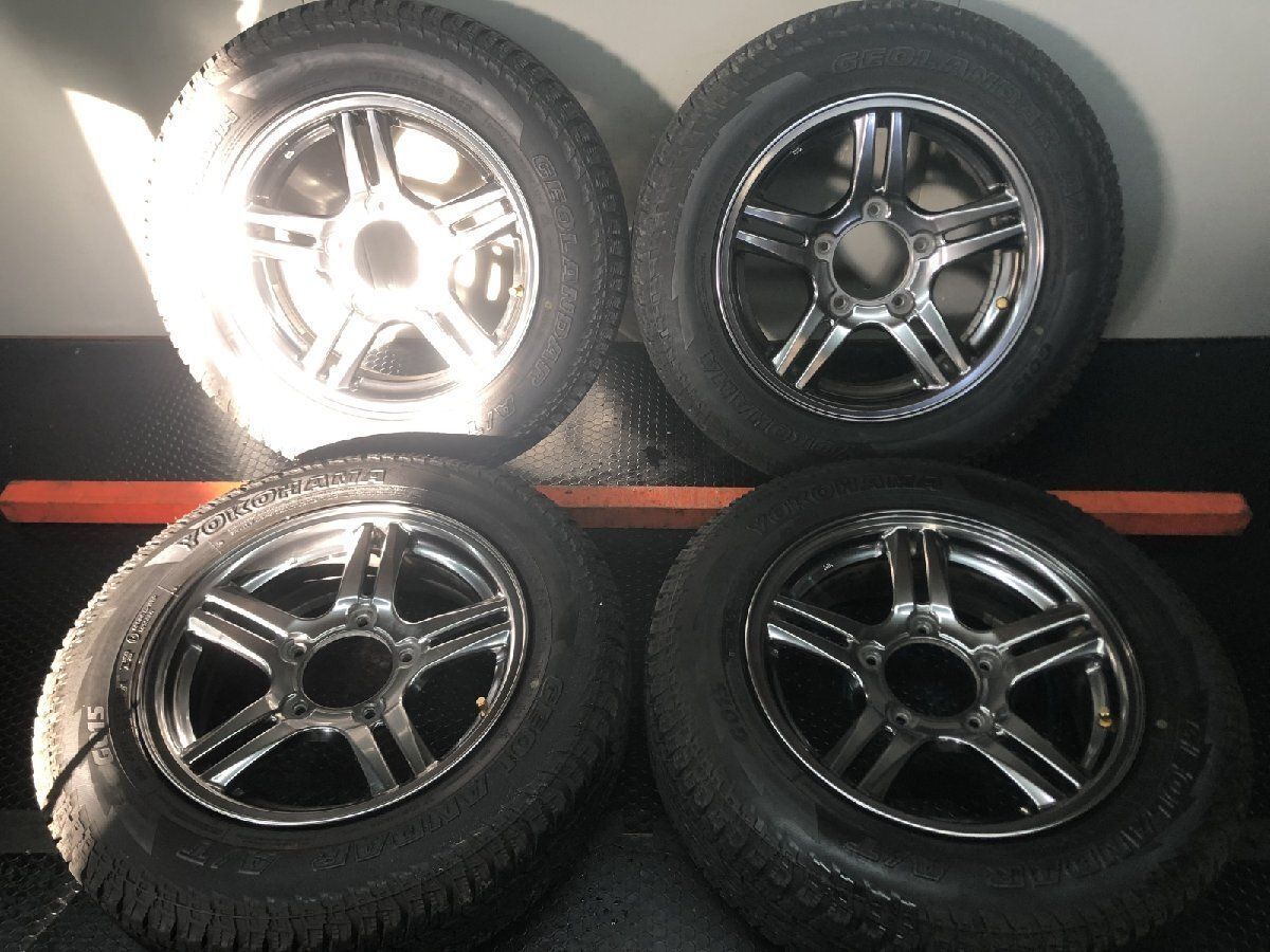 【YK A/T G015 175/80R16】夏タイヤ【SUZUKI ジムニーランドベンチャー 純正ホイール 16インチ 5.5J5HPCD139.7+22】バリ溝 軽量　(STL079) YK A/T G015 175/80R16】夏タイヤ【SUZUKI ジムニーランドベンチャー