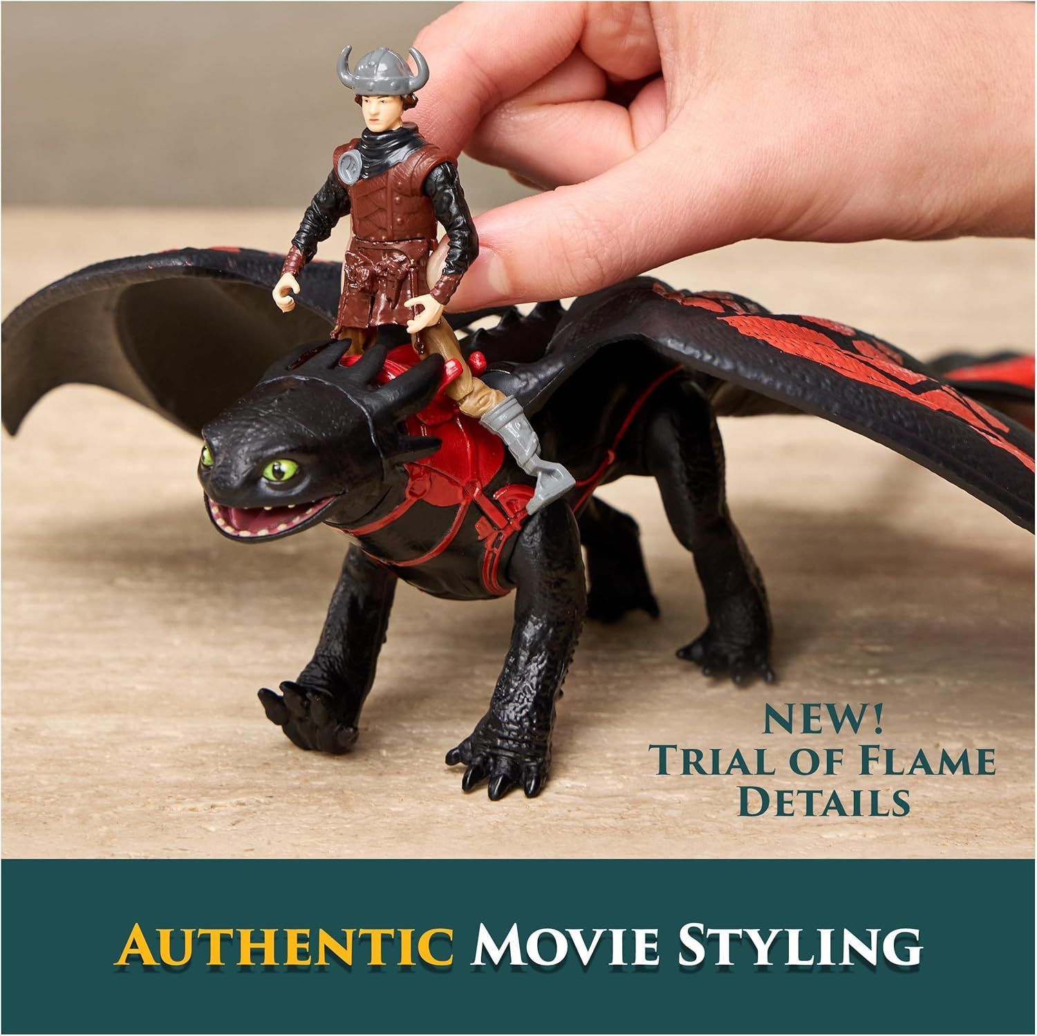 ヒックとドラゴン フィギュア トゥース ナイトフューリー & ヒック HOW