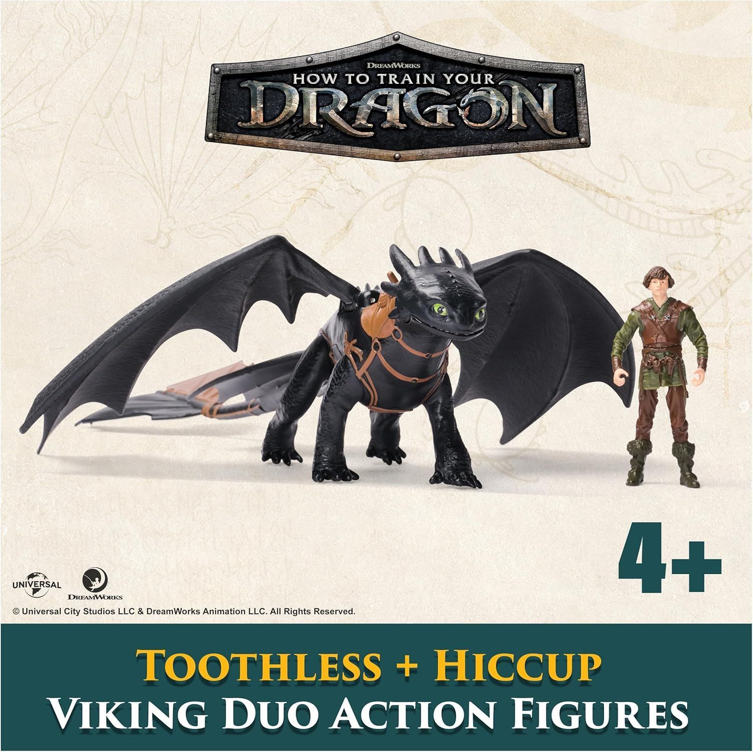 ヒックとドラゴン フィギュア トゥース ナイトフューリー & ヒック HOW