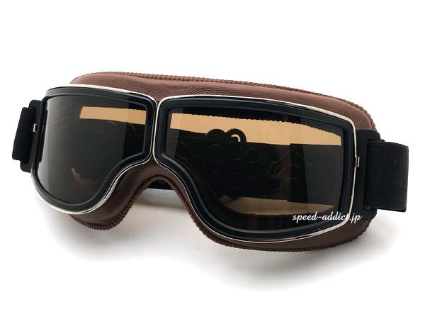 baruffaldi JTT GOGGLE BROWN/バルファルディ ゴーグル 茶 ブラウン ヨーロピアン イタリア オープンカー 英車 旧車 エース カフェ ブリティッシュ 60s