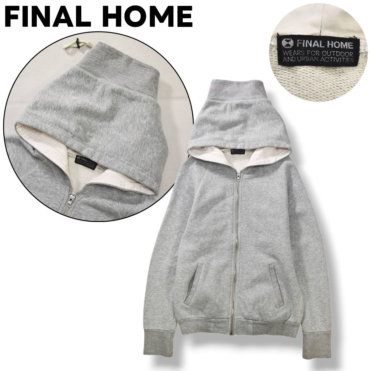 ファイナルホーム FINAL HOME ジップ パーカー スウェット トレーナー 