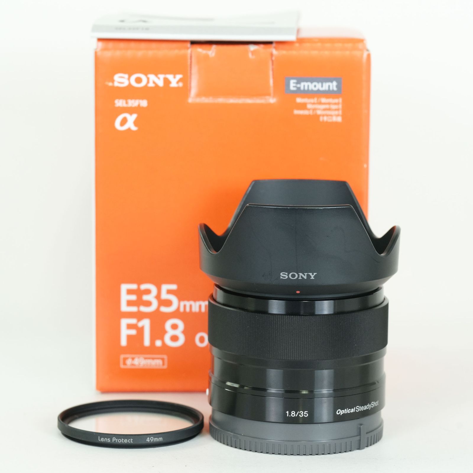 Sony E35mmF1.8、レンズフィルター付き Sony E35mmF1.8、レンズフィルター付き 【公式通販】