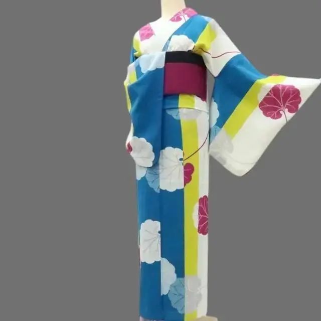 百華❀Y3111◇新品 撫松庵謹製 セオアルファ 仕付け糸付 縞 蕗 浴衣 夏 