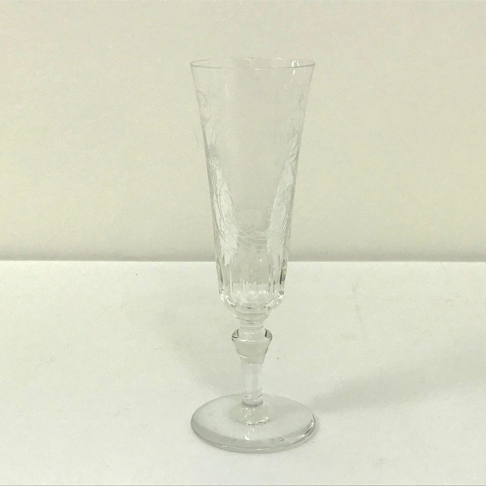 Baccarat バカラ クリスタル パルメ シャンパングラス フルート 1脚 底 