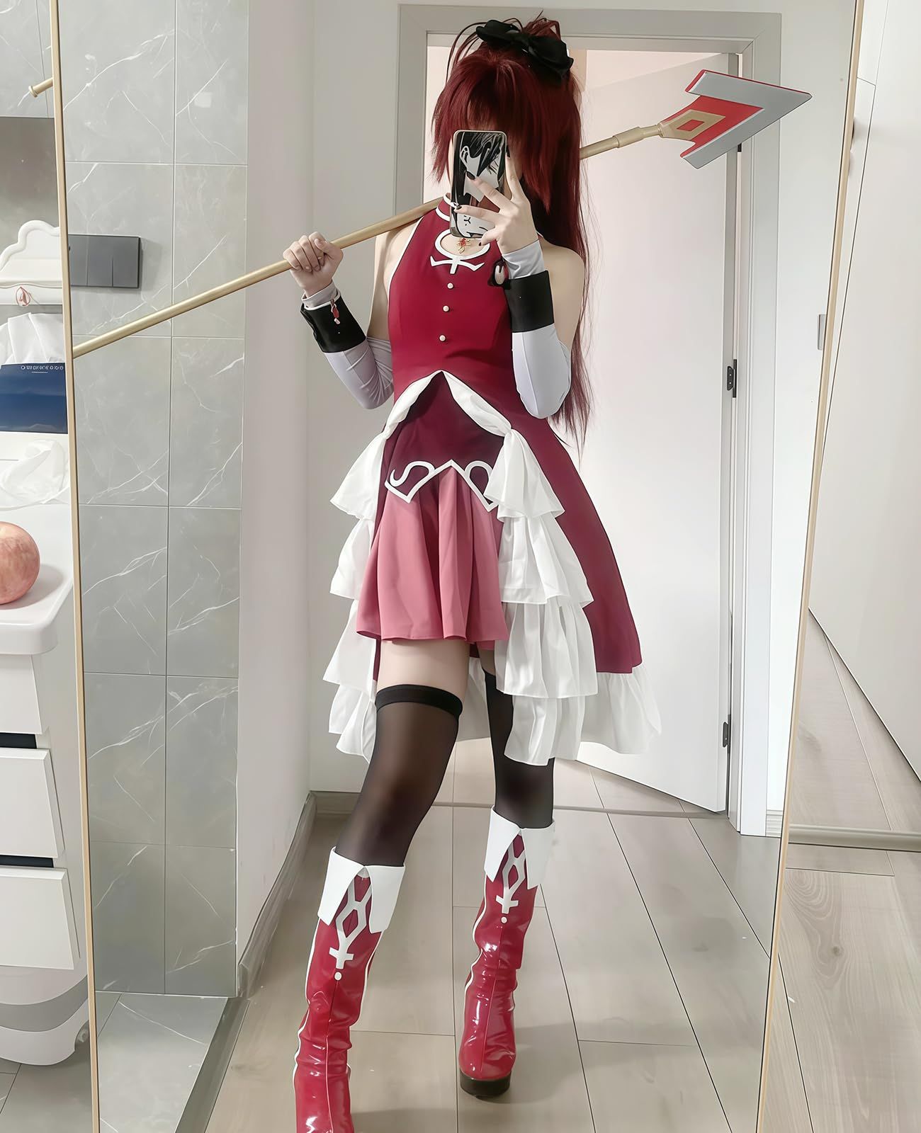新品 [NOKIJP] まどマギ コスプレ 佐倉杏子 コスプレ衣装 さくら