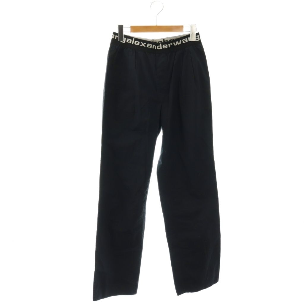 アレキサンダーワン ALEXANDER WANG ウエストロゴ ツータックパンツ S