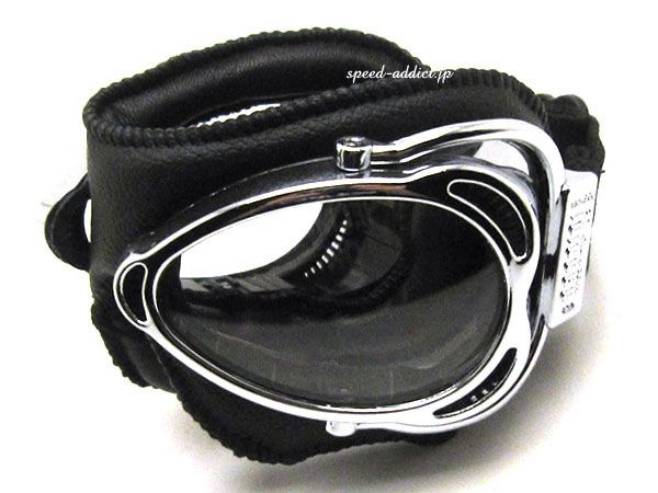 nannini Streetfighter GOGGLE BLACK・CHROME × ANTI FOG CLEAR/ナンニーニ ストリートファイター ゴーグル 折りたたみメガネ サングラス 眼鏡