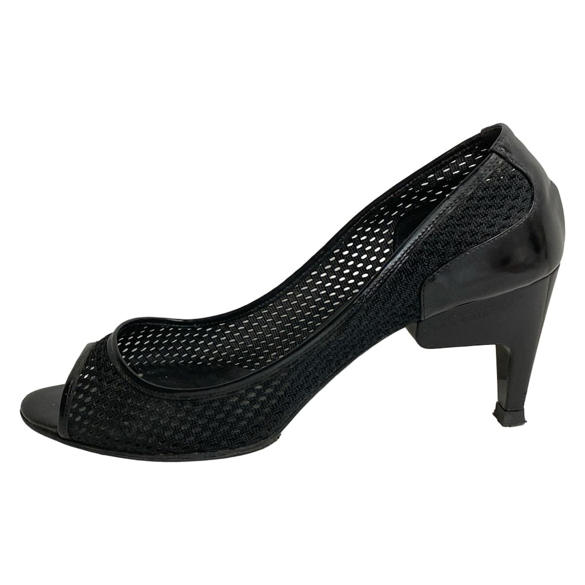 PIERRE HARDY (Pierre Hardy) Pumps 36 Women's Black Mesh/Open Toe/Outsole Replaced Leather
