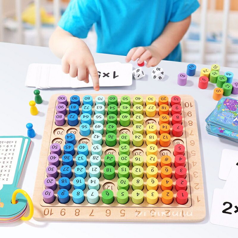 九九 おもちゃ 掛け算ボード モンテッソーリ 知育玩具 算数おもちゃ 九 