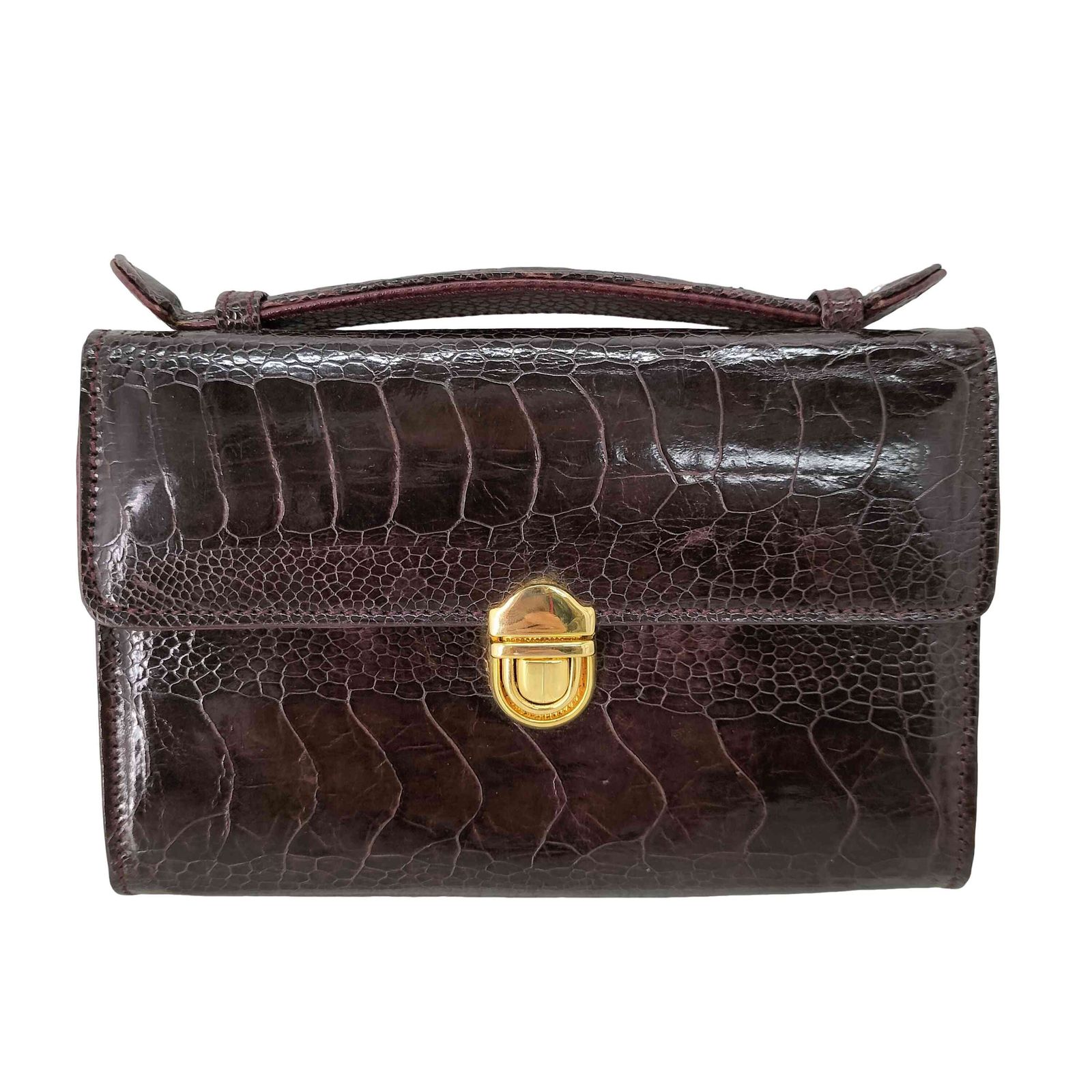 ユーズドフルギ USED古着 GENUINE OSTRICH オーストリッチ 本革 