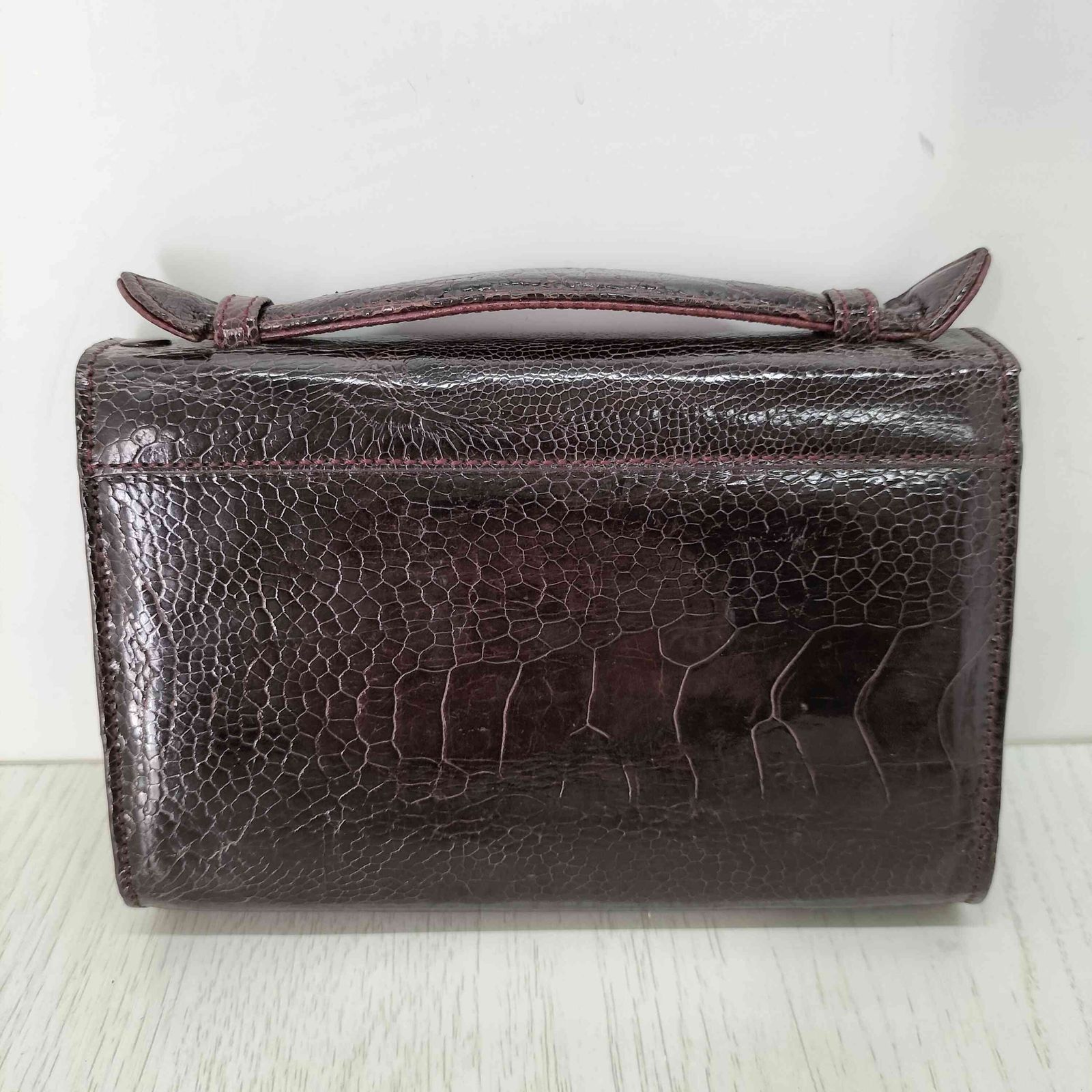 ユーズドフルギ USED古着 GENUINE OSTRICH オーストリッチ 本革 