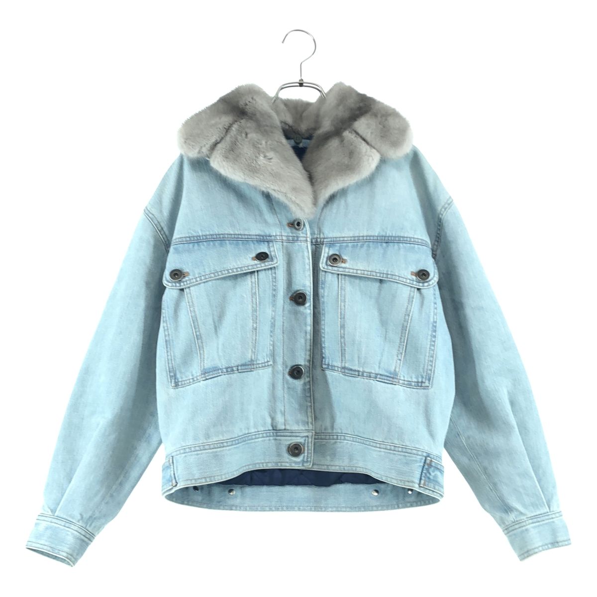 ファージャケット レディースデニムジャケット インディゴ 美品 