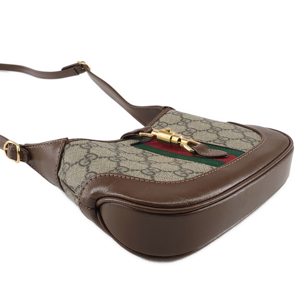 【美品】  GUCCI / グッチ | 637092 ジャッキー 1961 GGスプリーム ショルダーバッグ | ベージュ系 | レディース グッチジャッキー1961 スモール ベージュ ゴールド金具 レディース GG
