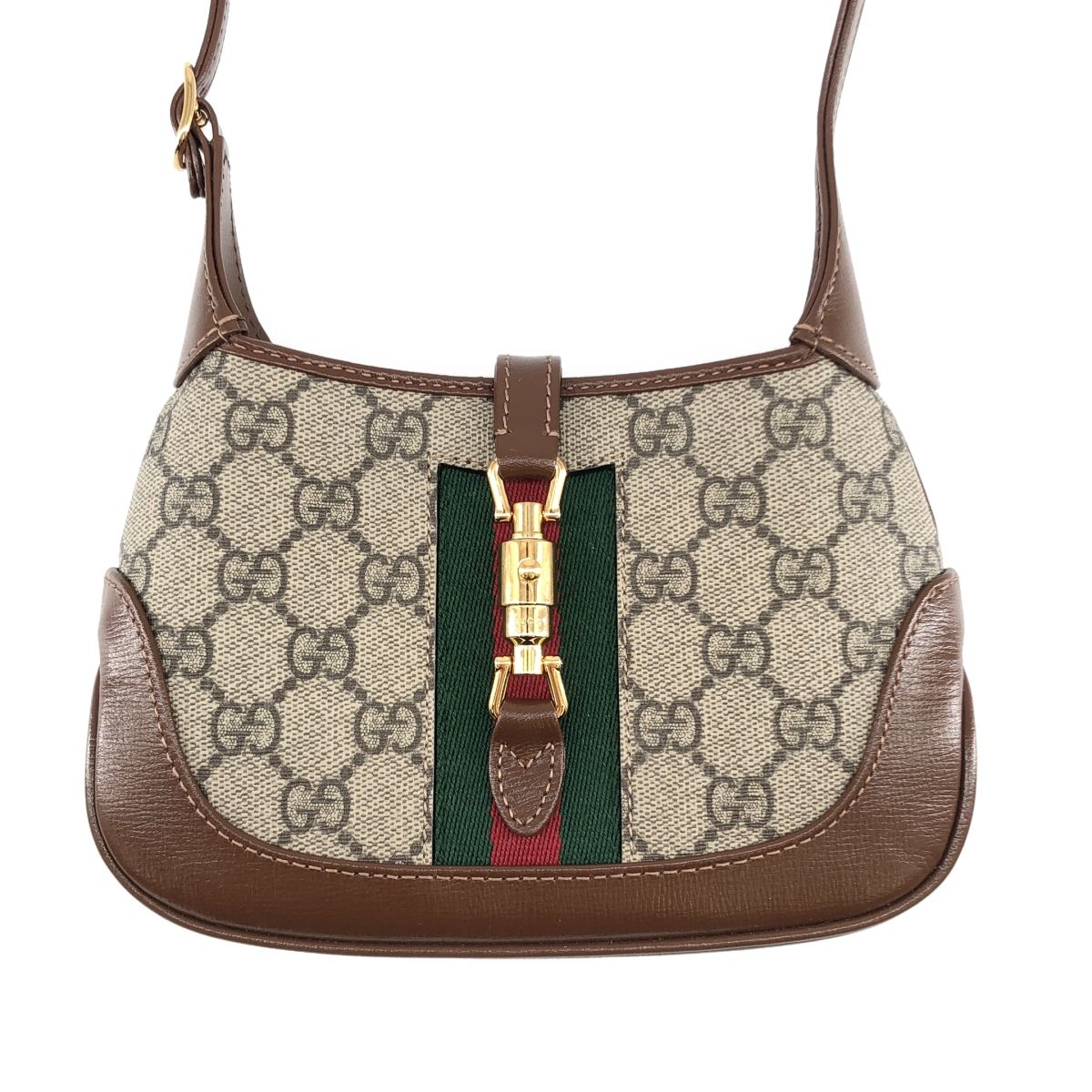 グッチ ジャッキー GGスプリーム ショルダーバッグ ベージュ 637092 美品】 GUCCI / グッチ | 637092 ジャッキー 1961 GGスプリーム