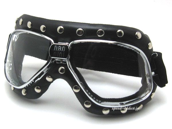 nannini Biker Bizarre GOGGLE/ナンニーニ バイカー ビザール ゴーグル 鋲 スタッズ ハーレー チョッパー バイク アウトロー アメリカンバイク mad max