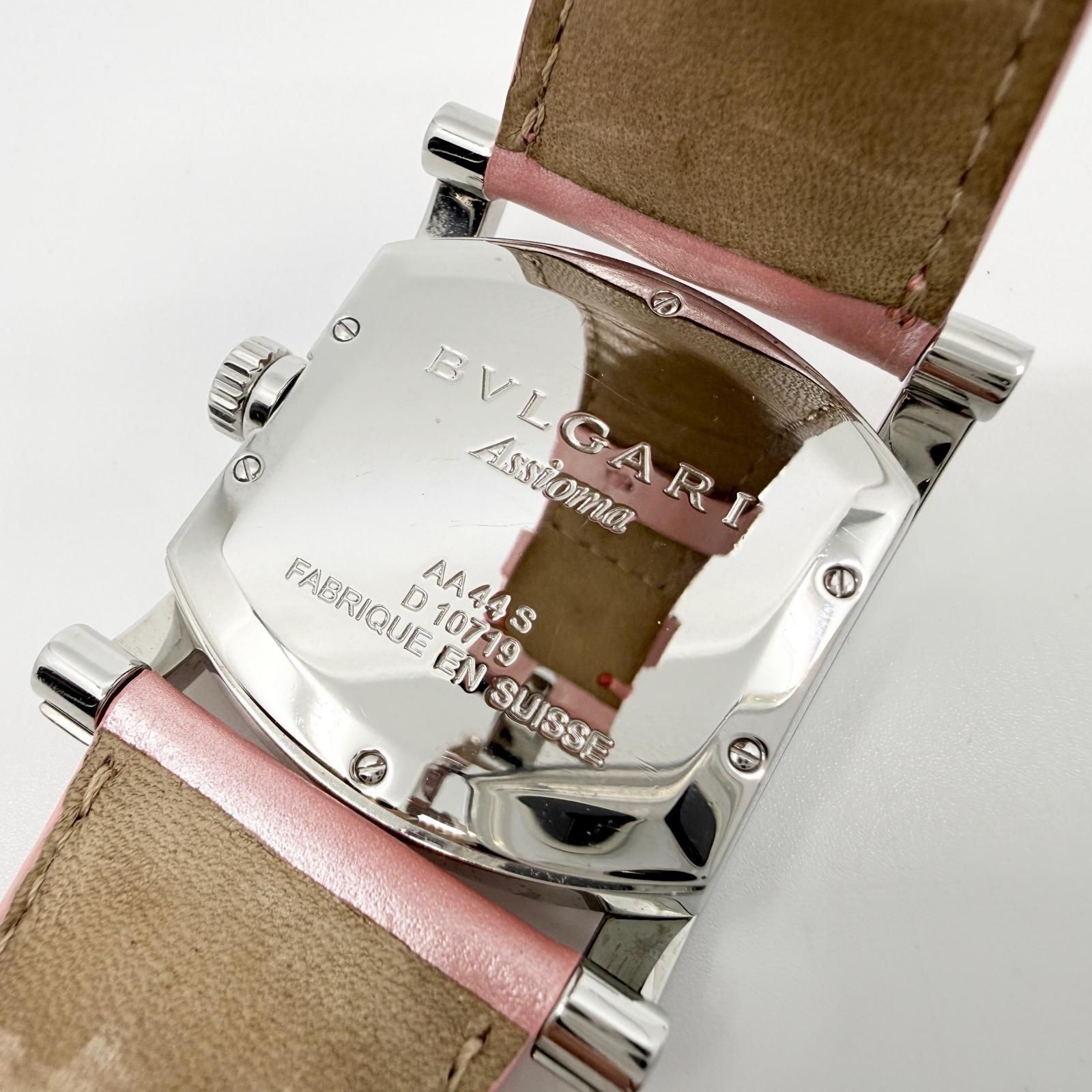 BVLGARI ブルガリ アショーマ ピンクシェル文字盤 D10719 AT メンズ 