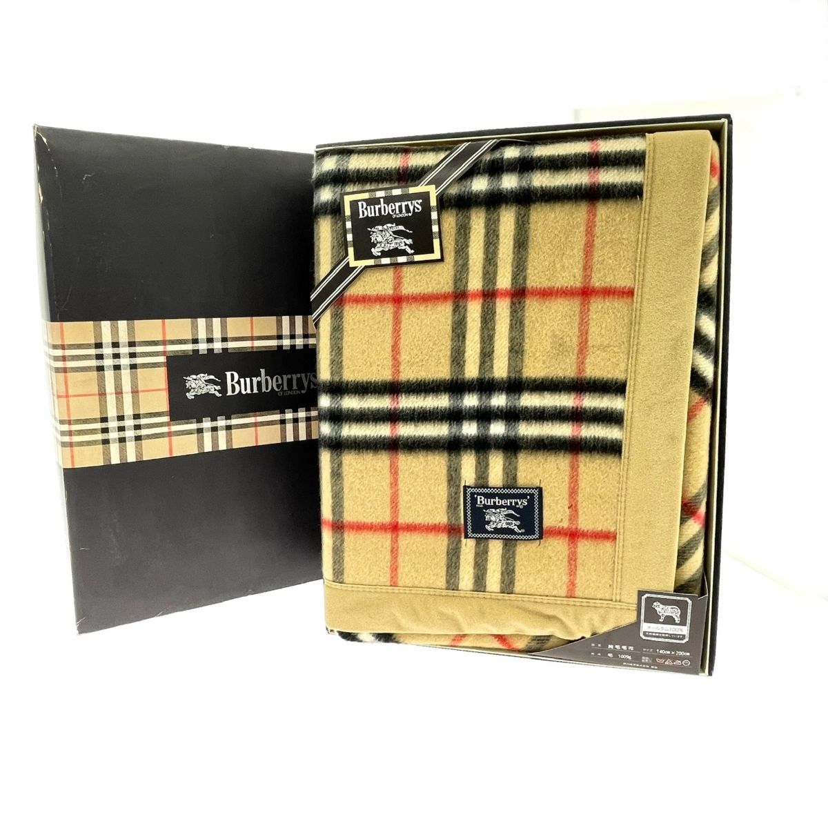 Burberrys バーバリー 純毛毛布 ラム入り 140×200cm 箱付き Burberrys バーバリー 純毛毛布 ラムMIX 140×200cm 【公式通販】