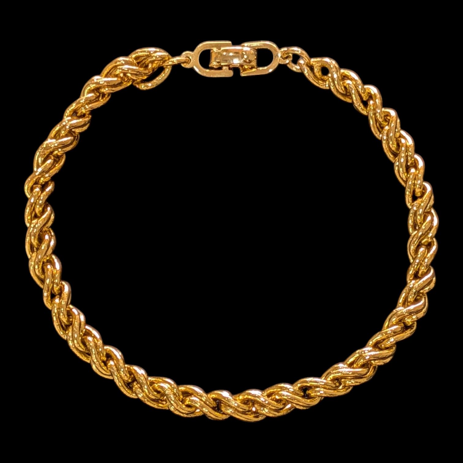 希少 ヴィンテージ】美品 Christian Dior ディオール ツイストチェーン 