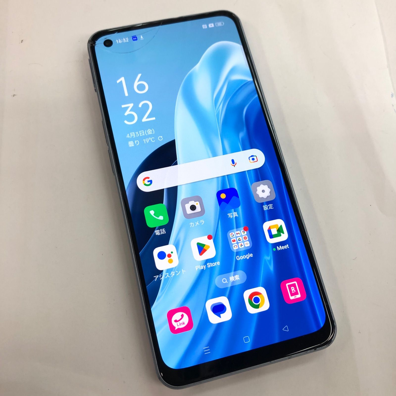 訳あり品】OPPO Reno7 A SIMFREE 128GB CPH2353 ドリームブルー【保証 