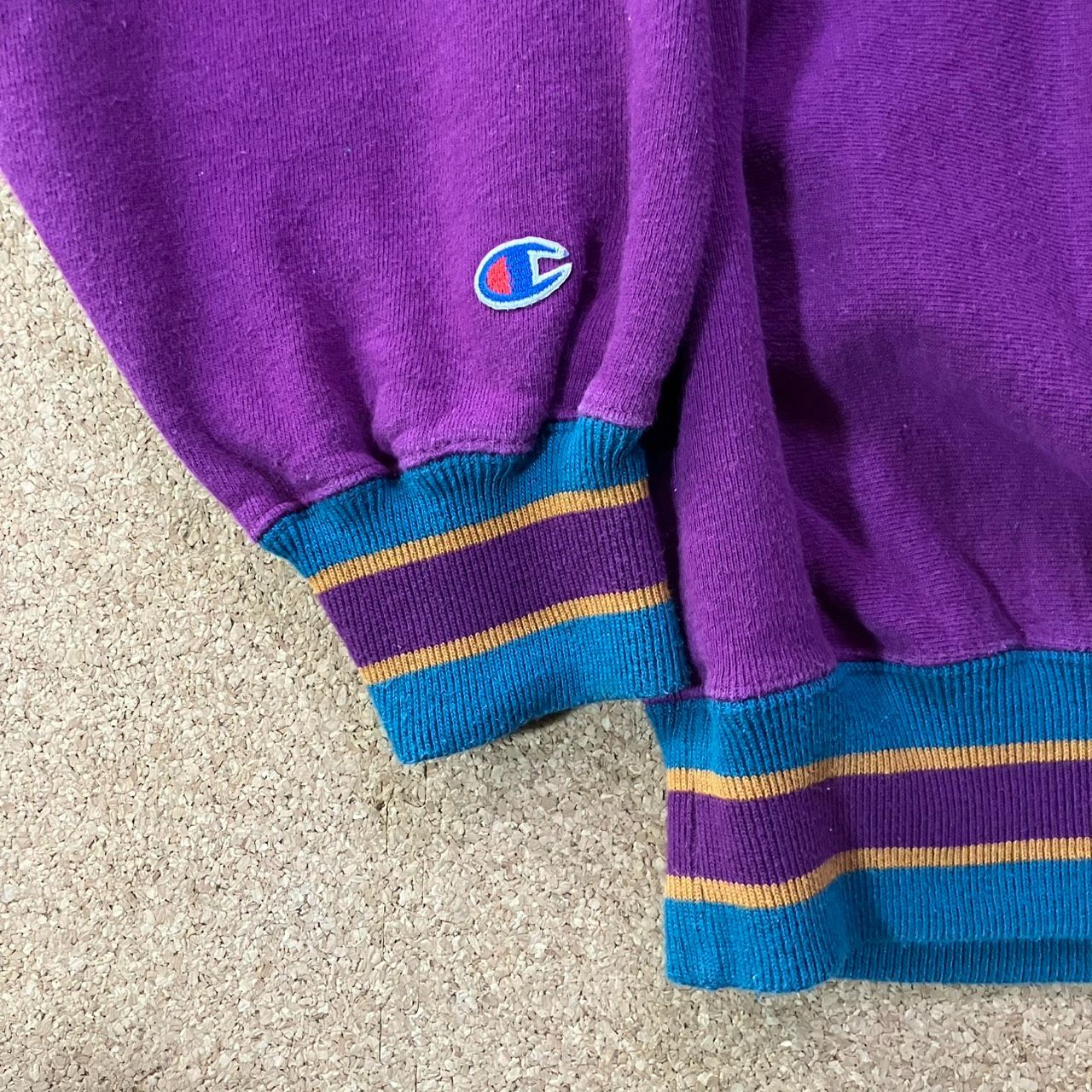 champion reverse weave 目無し キムタク 着用 パープル スウェット 
