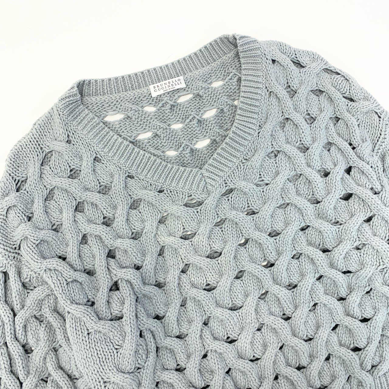 62d3 BRUNELLO CUCINELLI ブルネロクチネリ イタリア製 ケーブル編み 