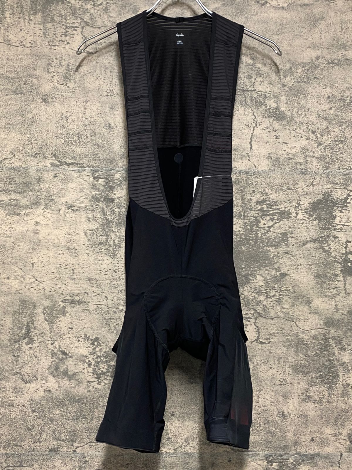 KA309 ラファ Rapha MEN'S CARGO BIB SHORTS カーゴビブショーツ 黒 S ※動物の毛