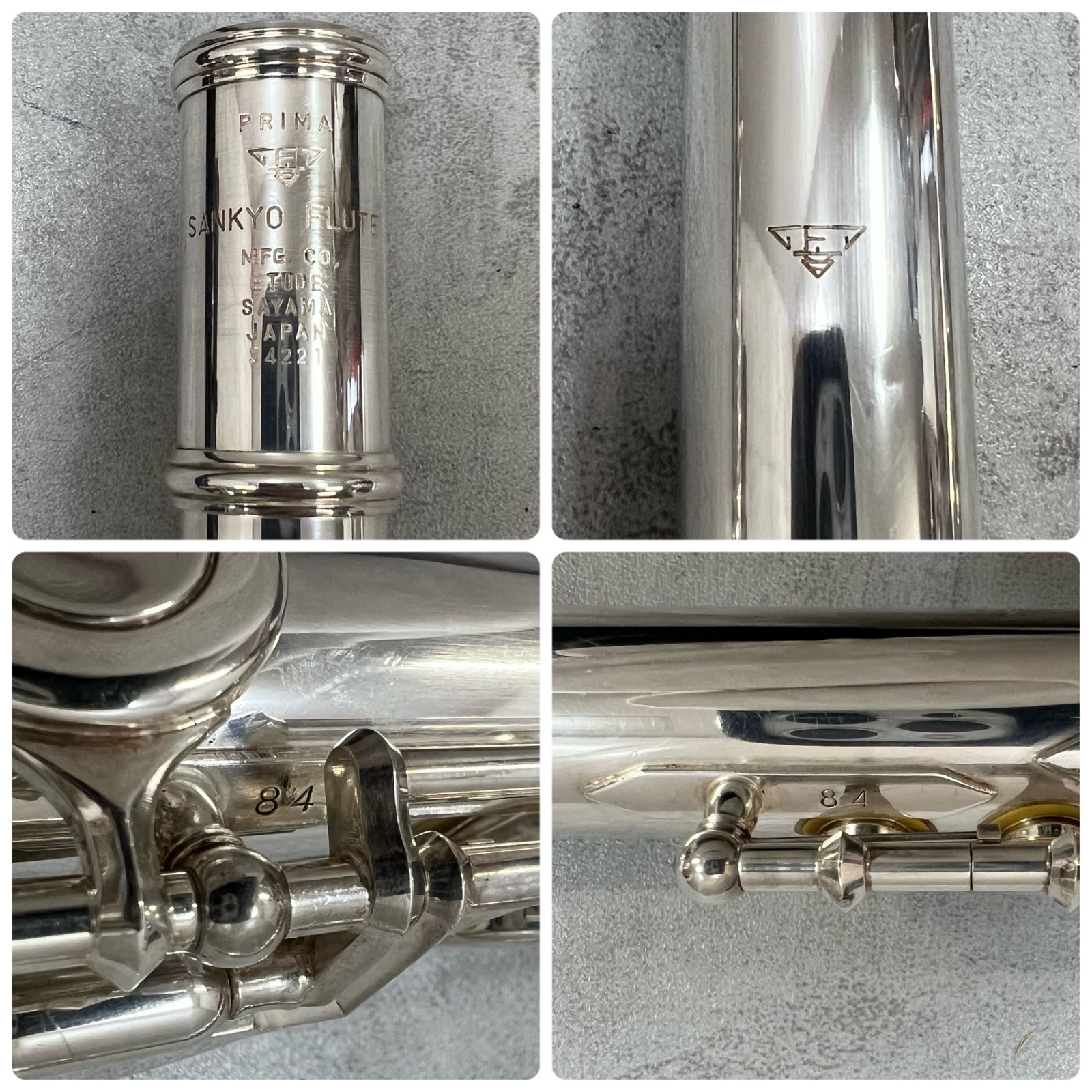 サンキョー 三響 フルート ETUDE 頭部管銀製 シルバー SILVER 木管楽器