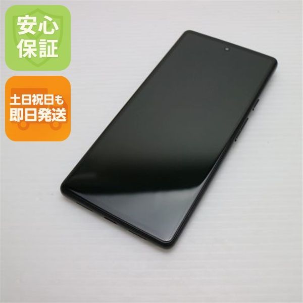 超美品 SIMフリー Google Pixel 6 128GB ストーミーブラック 本体 即日 