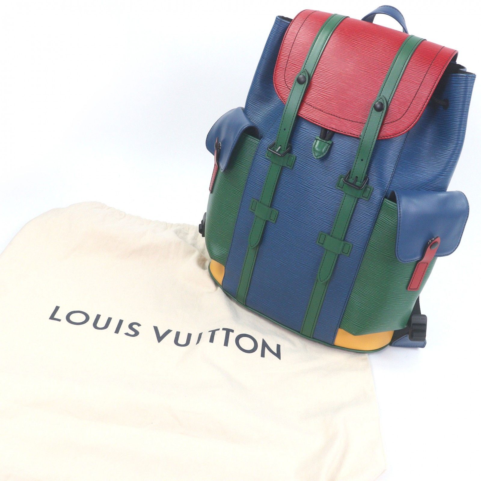 極美品□LOUIS VUITTON ルイヴィトン M55565 エピ クリストファーPM 