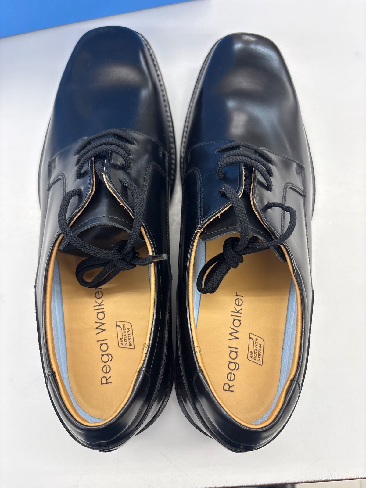 Regal Walker ブラックビジネスシューズ　箱付き 超美品♪ REGAL WALKER 25.5cm 日本製 ビジネスシューズ 箱付き 送料