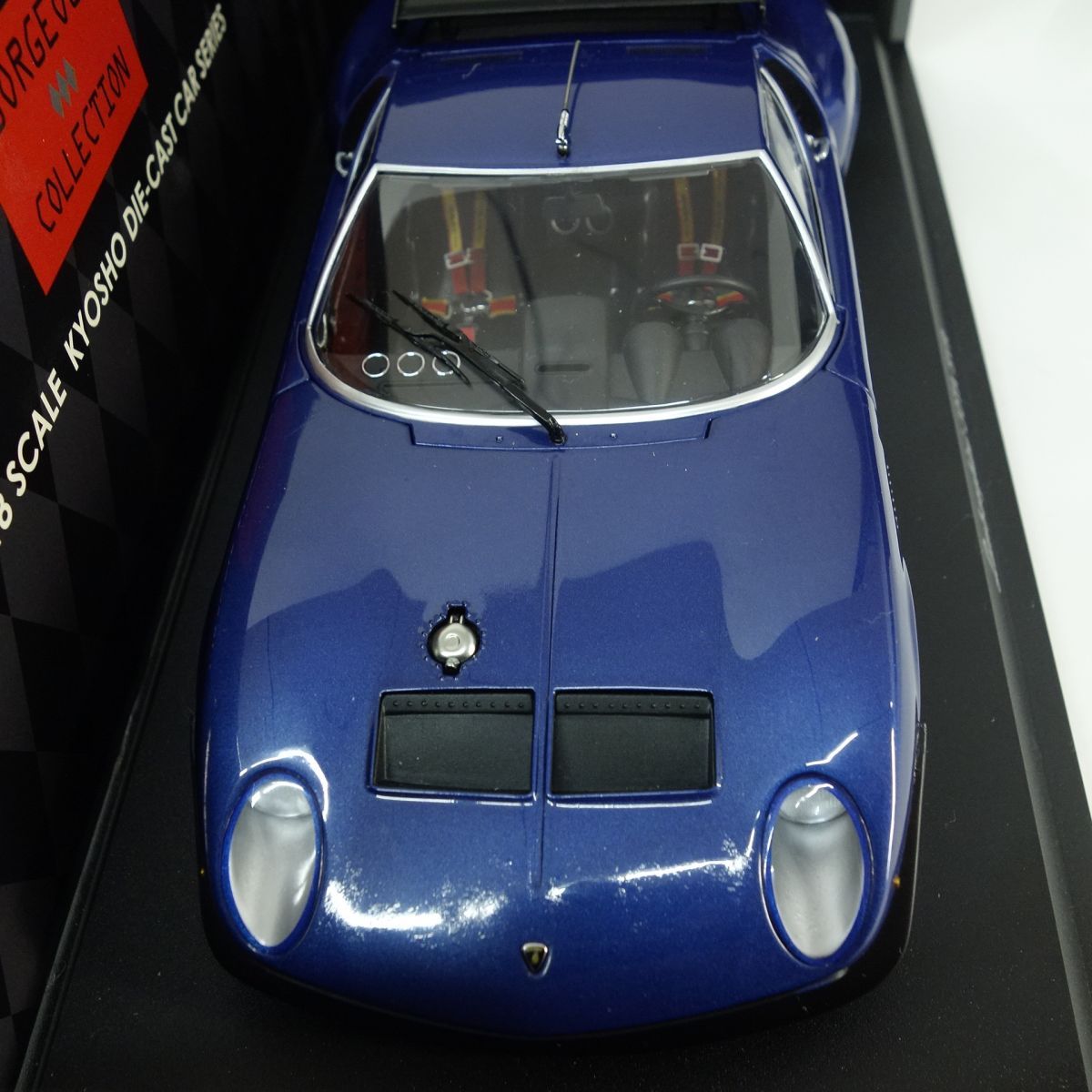 京商 1/18 ランボルギーニ イオタ SVR ブルー No.08311BL ミニカー 