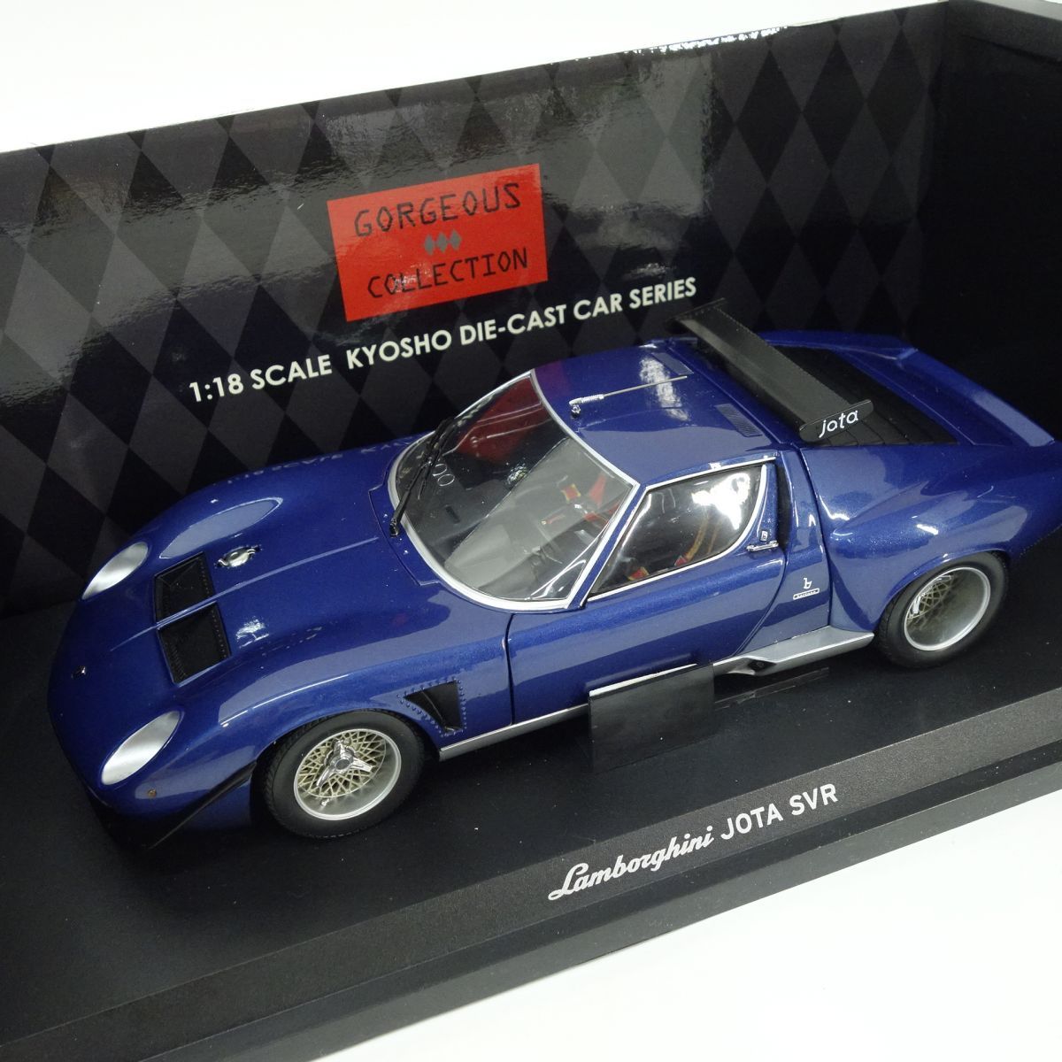 KYOSYO 京商/1/18 ランボルギーニ イオタ SVR/08311BL/ABランク/69【中古】 京商 1/18 ランボルギーニ イオタ SVR ブルー No.08311BL ミニカー