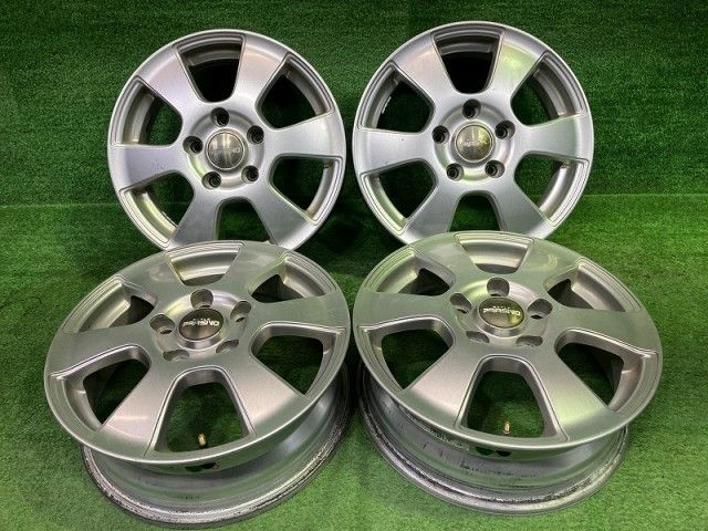 プラシノ ﾃﾘｵｽｷｯﾄﾞ ﾊﾟｼﾞｪﾛﾐﾆ前期 ホイール アルミ シルバー 15インチ 