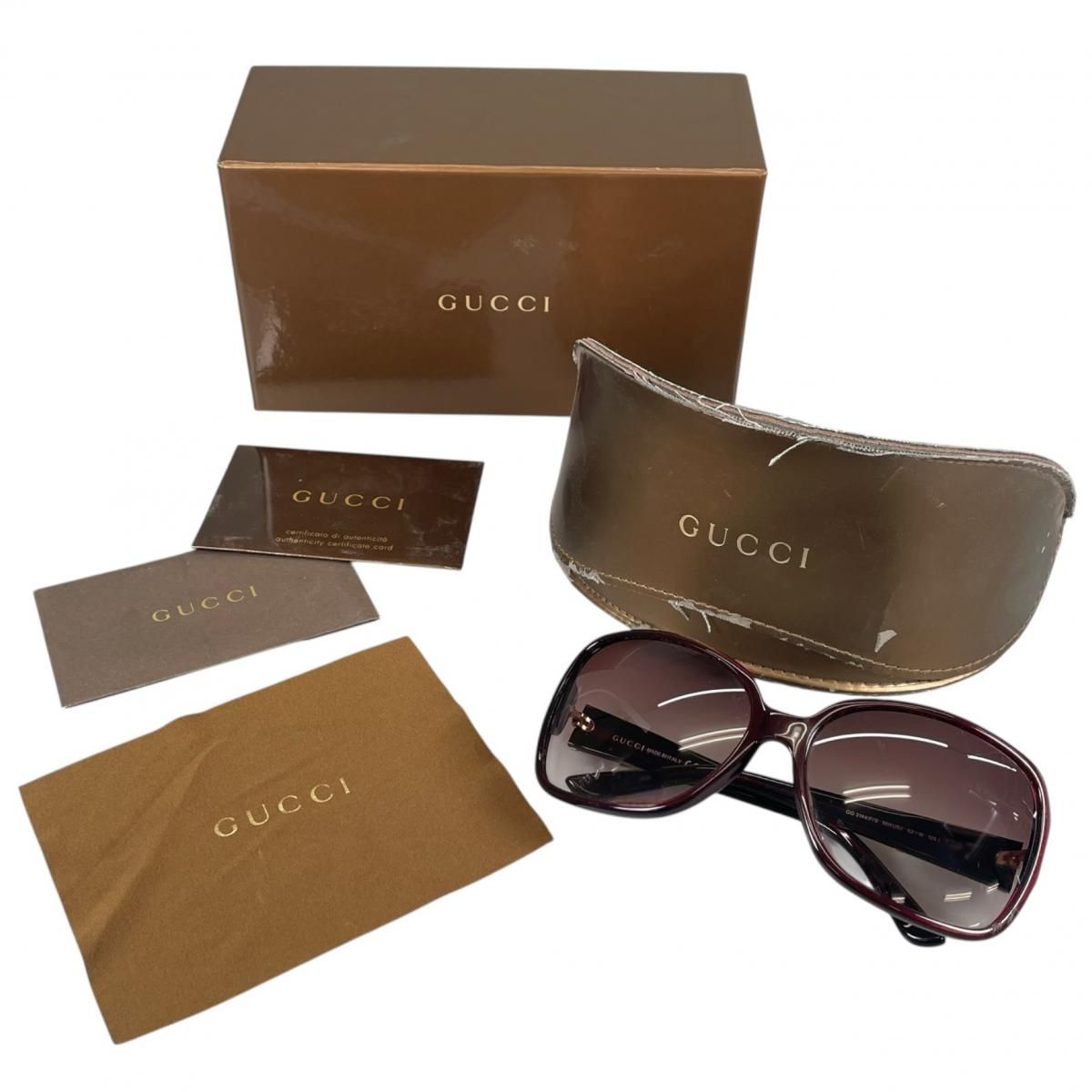 グッチ GG2935/S HAQ02 サングラス レッド GUCCI インターロッキングG