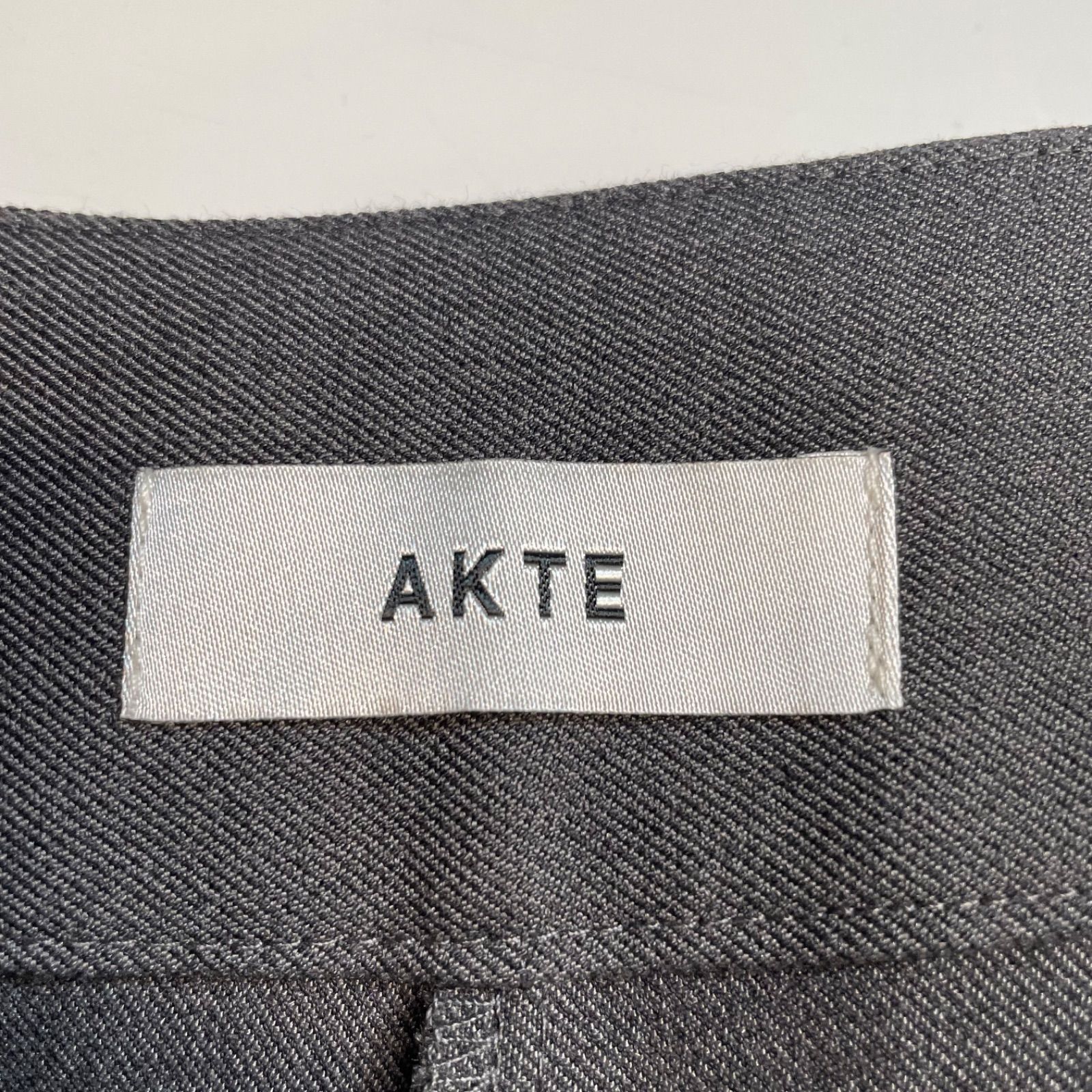 AKTE アクテ ストラップワイドパンツ サスペンダー スラックス