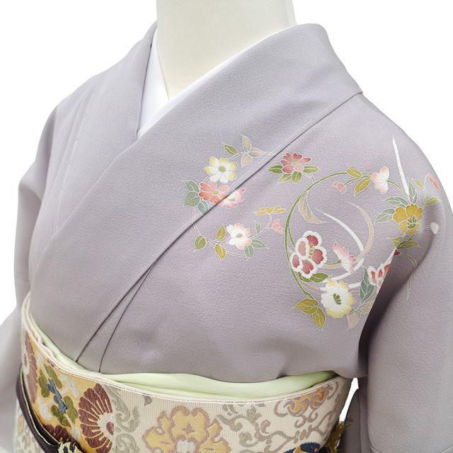 新古品】 訪問着 着物 未使用 正絹 袷 手描き友禅 瀬奈 作家物 落款
