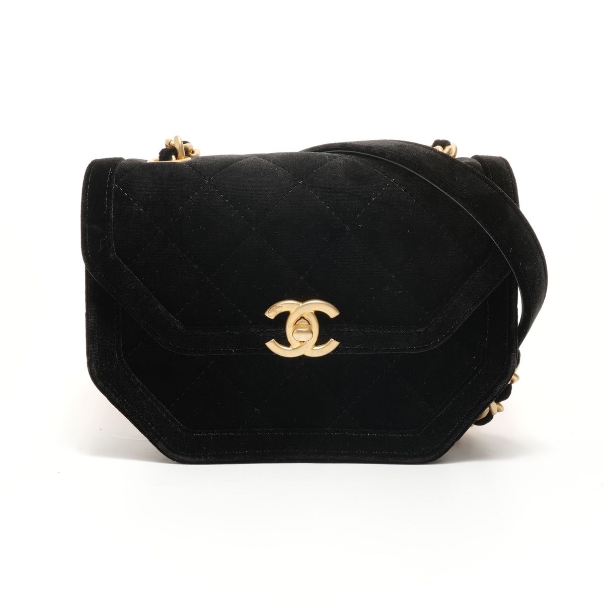 シャネル CHANEL 2022-2025 ベロア マトラッセ ショルダーバッグ【中古】 CHANEL シャネル ショルダーバッグ 2022-2025 ベロア マトラッセ【中古