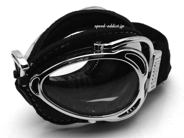nannini Hot Rod GOGGLE BLACK/CHROME × ANTI FOG CLEAR/ナンニーニ ホットロッド ゴーグル 折りたたみ眼鏡 メガネ 折り畳みサングラス uk 英国車