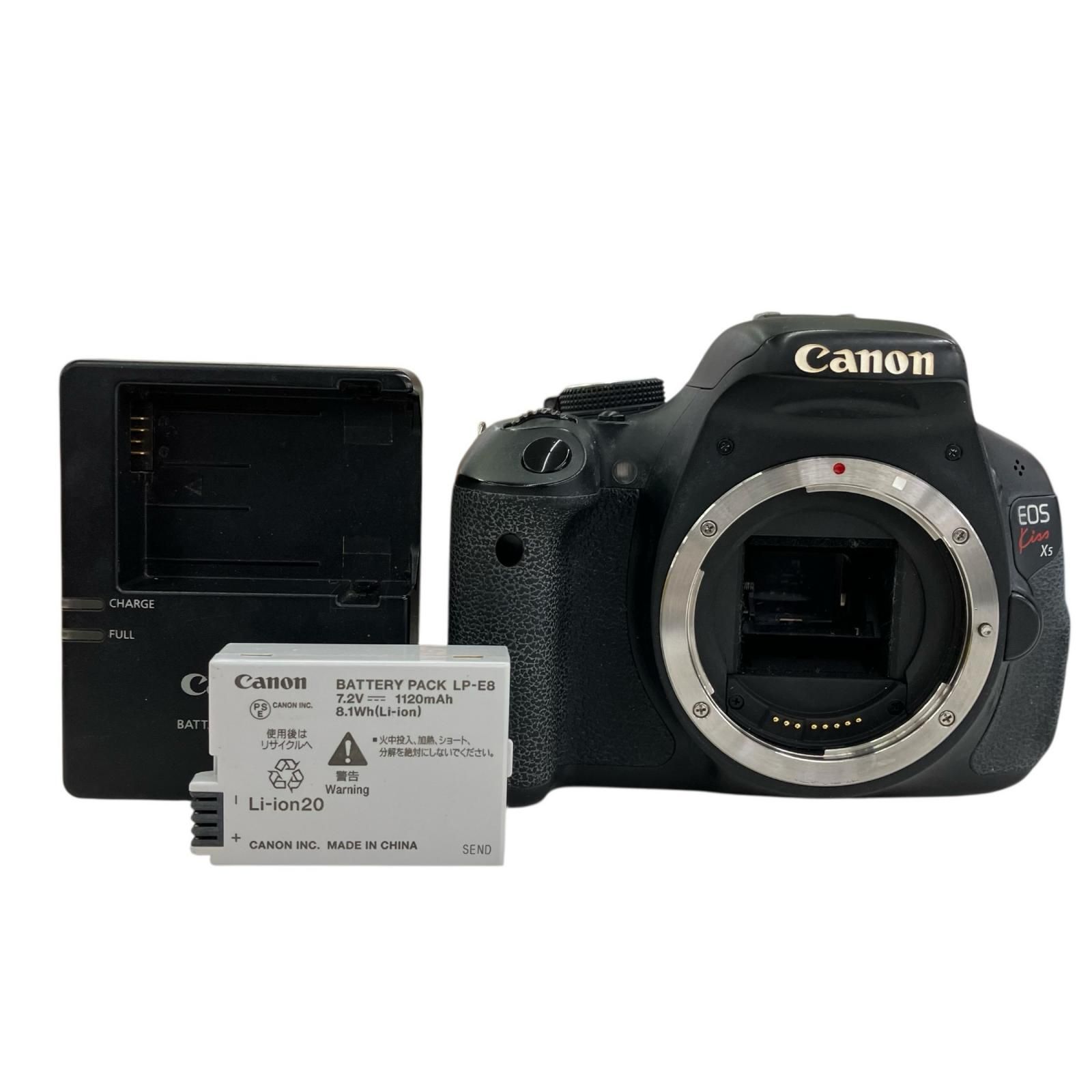 186000 現状品 canon キャノン 一眼レフ EOS Kiss X5 DS126311 